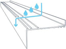 Under Sill Outpour  Protection - | Colors: White  |  Sizes: 80" x 4.56 / 80" x 6.56  |