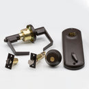 Adjustable Double Door Lock for Any Door You Need. More Security and Easy-to-Install Simultaneous Retraction Interconnected Grade 2 Lock | Black , Satin Nickel |