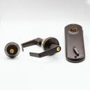 Adjustable Double Door Lock for Any Door You Need. More Security and Easy-to-Install Simultaneous Retraction Interconnected Grade 2 Lock | Black , Satin Nickel |