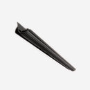 L-Shaped Aluminum Door Shoe with Drip Cap – Fits 1-3/8" or 1-3/4" Doors – Ideal for Commercial & Residential Use | Black | 36" |