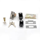 Adjustable Double Door Lock for Any Door You Need. More Security and Easy-to-Install Simultaneous Retraction Interconnected Grade 2 Lock | Black , Satin Nickel |