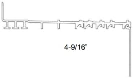 Under Sill Outpour  Protection - | Colors: White  |  Sizes: 80" x 4.56 / 80" x 6.56  |