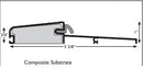 Heavy Duty Aluminum Outdoor Swing Threshold for Residential and Commercial Use - | Colors: Black   |  Sizes: 32",  46", 48"|