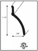 Aluminum Door Sweep – Residential & Commercial Use - Weather Stripping - | Colors: Silver |  Sizes: 36", 48", 72", 96" |