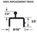 Premium Glide Track Vinyl Sliding Door Bottom Track – Quality Replacement for Commercial & Residential Sliding Glass Doors