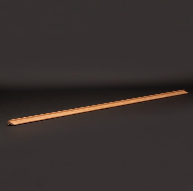 Solid Oak Wood Astragal - Unfinished Preb for Custom Finishing - Astragal Thickness 1-1/4" |  Size: 80" / 96" | Colors: Oak |