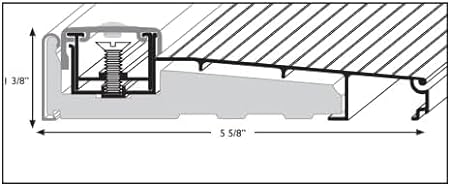 6" Adjustable Aluminum Threshold -Add on Extension - | Colors: Clear Anodized / Black / Gold  |  Sizes: 36", 48", 72" ||