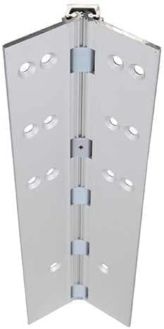 Anodize Aluminum Continuous Hinge - Heavy Duty- | Colors: Black / Clear Anodized  |  Sizes:  83", 95" |