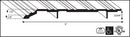 Heavy Duty Aluminum Threshold with Special Curve/Half Saddle