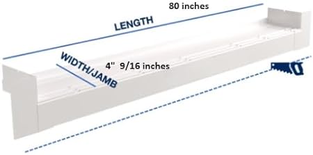 Under Sill Outpour  Protection - | Colors: White  |  Sizes: 80" x 4.56 / 80" x 6.56  |