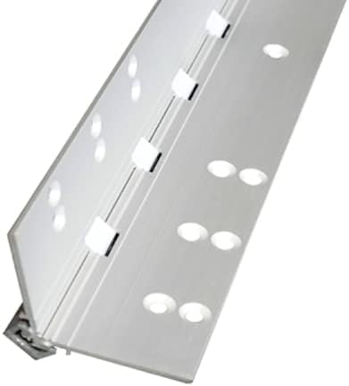 Anodize Aluminum Continuous Hinge - Heavy Duty- | Colors: Black / Clear Anodized  |  Sizes:  83", 95" |