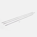 Extruded Aluminum and Vinyl Jamb-Up Weatherstrip Heavy-Duty Aluminum for Residential and Commercial Use, Frame Weatherstrip. | Colors:  Silver | 36" x 80" - Weather Stripping - |