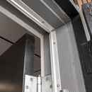 Extruded Aluminum and Vinyl Jamb-Up Weatherstrip Heavy-Duty Aluminum for Residential and Commercial Use, Frame Weatherstrip. | Colors:  Silver | 36" x 80" - Weather Stripping - |