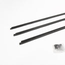 Extruded Aluminum and Vinyl Jamb-Up Weatherstrip Heavy-Duty Aluminum for Residential and Commercial Use, Frame Weatherstrip. | Colors:  Black | 36" x 80" - Weather Stripping |