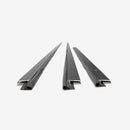 Extruded Aluminum and Vinyl Jamb-Up Weatherstrip Heavy-Duty Aluminum for Residential and Commercial Use, Frame Weatherstrip. | Colors:  Black | 36" x 80" - Weather Stripping |
