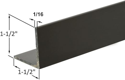 L Shape Angle Measures - | Colors: Black |  Sizes: 48" / 95" |