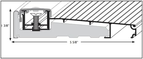 Adjustable Threshold Clip-in Extension - | Colors: Clear Anodized / Black  |  Sizes: 32",  46", 48"|