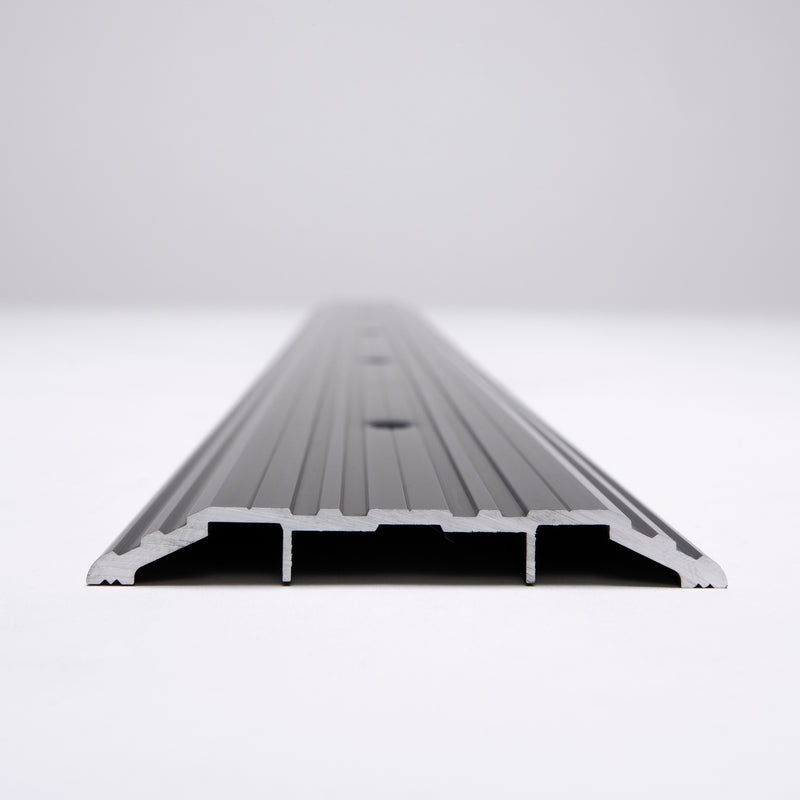 4" Double-Sided  Aluminum Threshold - | Colors: Black / Clear Anodized  |  Sizes: 36",  48", 72"|