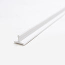 Quality White Vinyl Sliding Door Track – Bottom Track Replacement for Patio & Screen Doors, Durable Smooth Glide, Flat White Vinyl