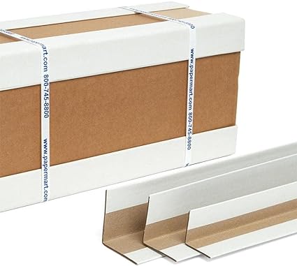 Cardboard Corners For Protection - Packaging Cardboard Edge Protector -1/16, Pack of 25 (2x2x44)