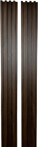 Wooden Interlocking Wall Panels.  | Colors: Black / Walnut / Oak / Gray | Sizes: 6 x 86.5" |