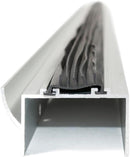 2" U-Shaped Door Bottom with Waterproof Drip Cap Seal | Colors: Black / Clear Anodized  |  Sizes: 36",  42", 72"|