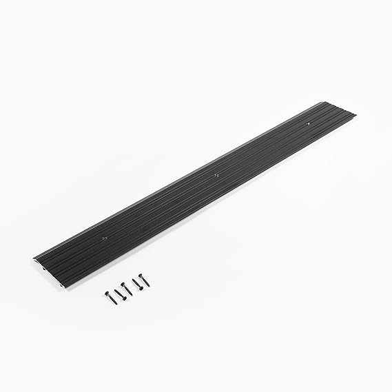 Heavy Duty Aluminum Threshold with Special Curve/Half Saddle - | Colors: Black  |  Sizes: 36",  42", 72"|