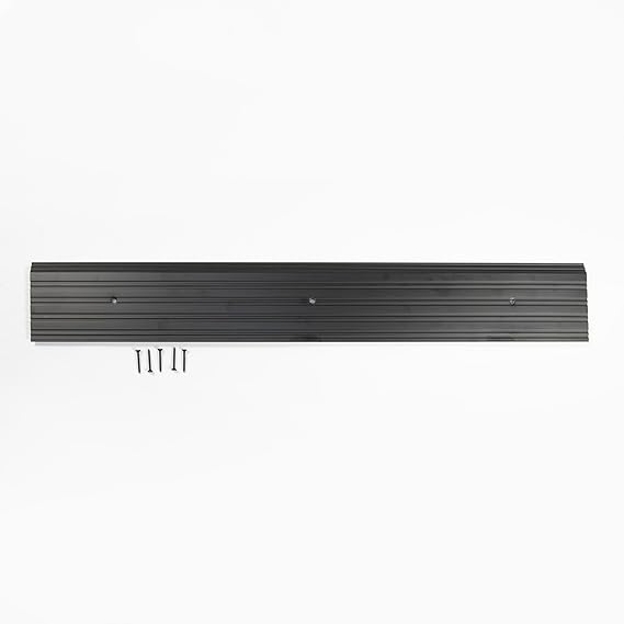 Heavy Duty Aluminum Threshold with Special Curve/Half Saddle - | Colors: Black  |  Sizes: 36",  42", 72"|