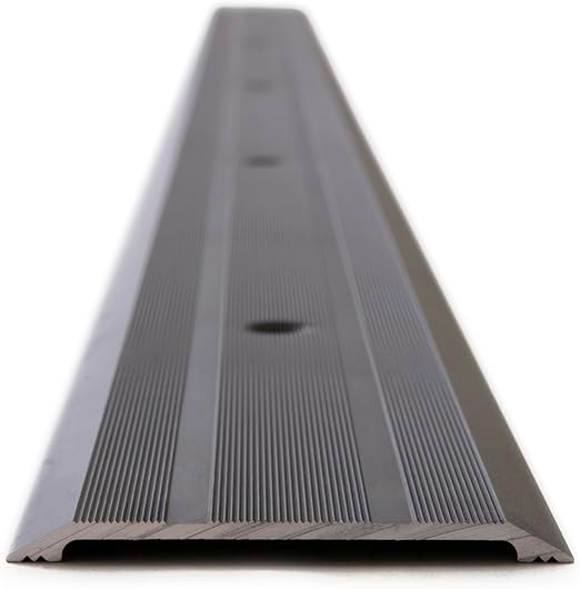 Silver-2" Inch Premium Quality Aluminum Threshold - | Colors: Black / Clear Anodized  |  Sizes: 36", 48", 72" |