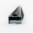 2" U-Shaped Door Bottom with Waterproof Drip Cap Seal | Colors: Black / Clear Anodized  |  Sizes: 36",  42", 72"|