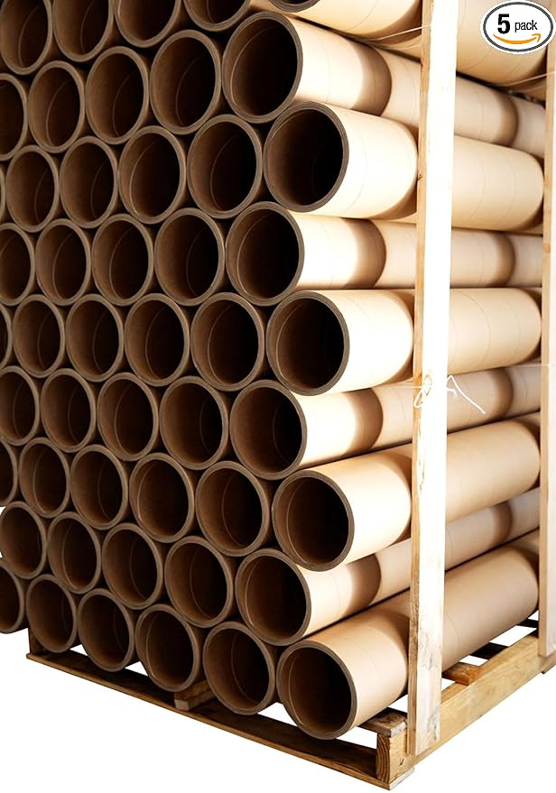 Heavy Duty Round Tubes For Packaging, Sending and Storage - 5 pieces.