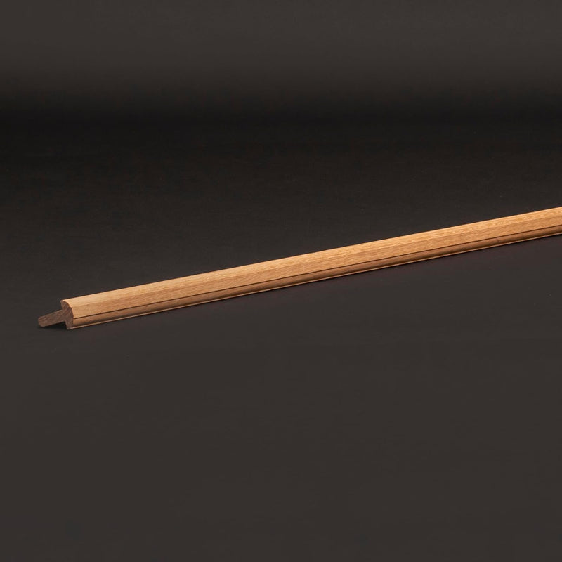 Solid Oak Wood Astragal - Unfinished Preb for Custom Finishing - Astragal Thickness 1-1/4" |  Size: 80" / 96" | Colors: Oak |