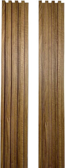 Wooden Interlocking Wall Panels.  | Colors: Black / Walnut / Oak / Gray | Sizes: 6 x 86.5" |