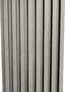 Wooden Interlocking Wall Panels.  | Colors: Black / Walnut / Oak / Gray | Sizes: 6 x 86.5" |