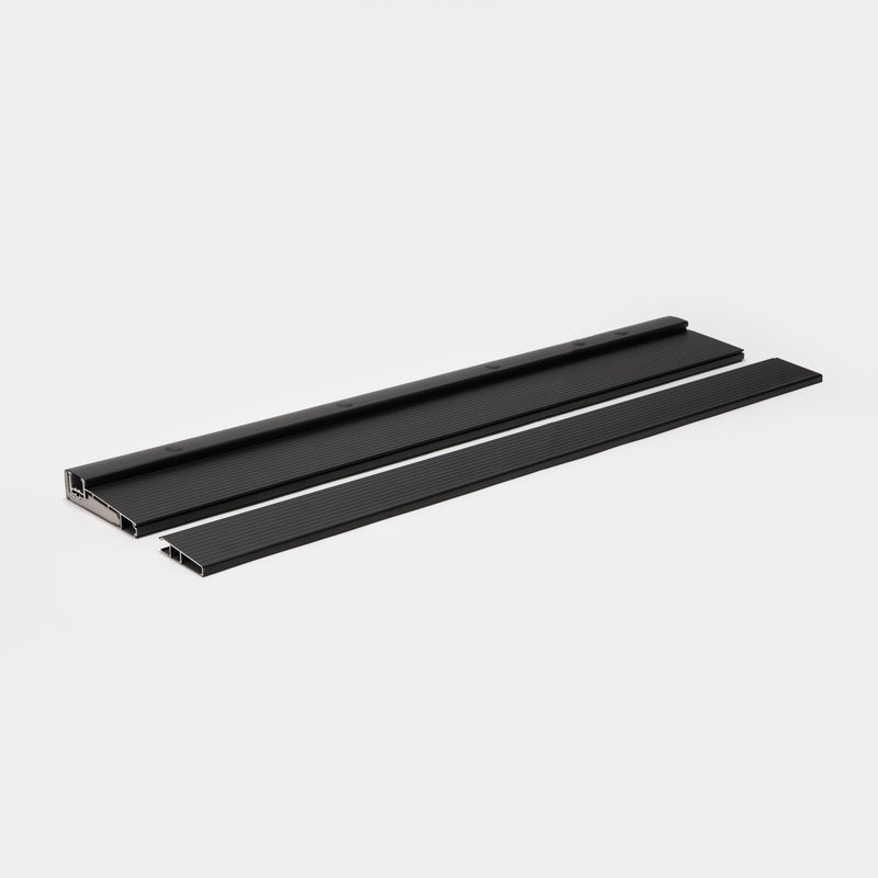 Adjustable Threshold Clip-in Extension - | Colors: Clear Anodized / Black  |  Sizes: 32",  46", 48"|