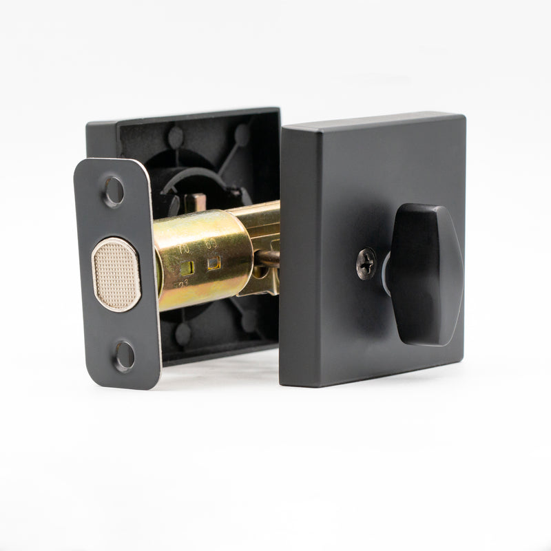 Heavy-Duty Deadbolt-Accommodates door thickness of up to 2 5/8 inches | Colors: Black, Satin Nickel |