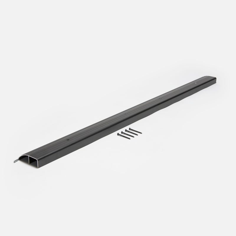 Low Bumper/1.25" Low Dome Threshold Aluminum Threshold - | Colors: Black |  Sizes: 48" |