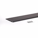 Heavy Duty Aluminum Threshold 8" Inch Wide - Residential/Commercial use. Saddle/Handicap- | Colors: Black  |  Sizes: 36",  42", 72"|