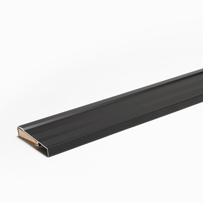 Inswing Threshold-Small Gap- with Exterior Long Cover Aluminum Sill with Wood Insert - | Colors: Black  |  Sizes: 36", 48", 72" | (Copy)