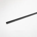 Aluminum Door Sweep with Heavy-Duty Brush- Interior/Exterior | Size: 96" | Color: Black |