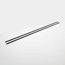 Aluminum Door Sweep with Heavy-Duty Brush- Interior/Exterior | Size: 96" | Color: Black |