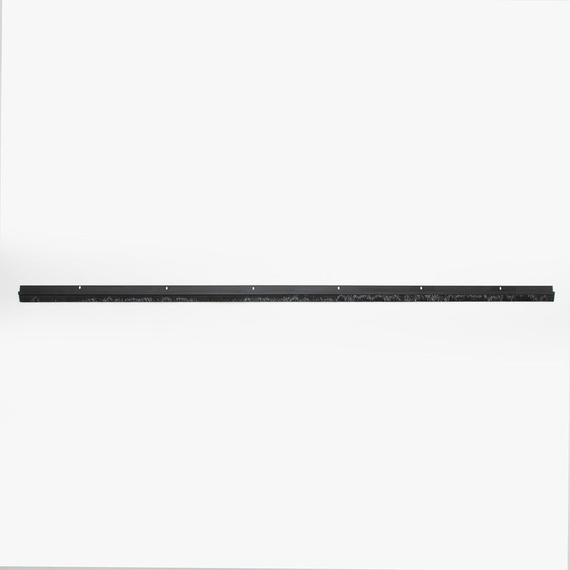 Aluminum Door Sweep with Heavy-Duty Brush- Interior/Exterior | Size: 96" | Color: Black |