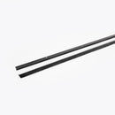 Aluminum Door Sweep with Heavy-Duty Brush- Interior/Exterior | Size: 96" | Color: Black |
