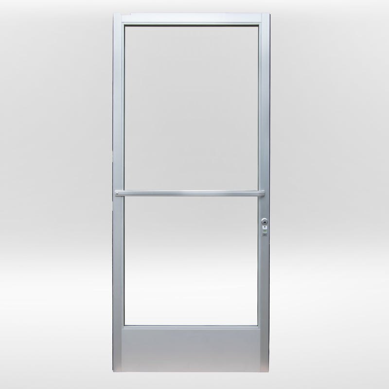 Commercial Graded Storefront Aluminum Door – Glass Door | Colors: Black / Clear Anodized  |