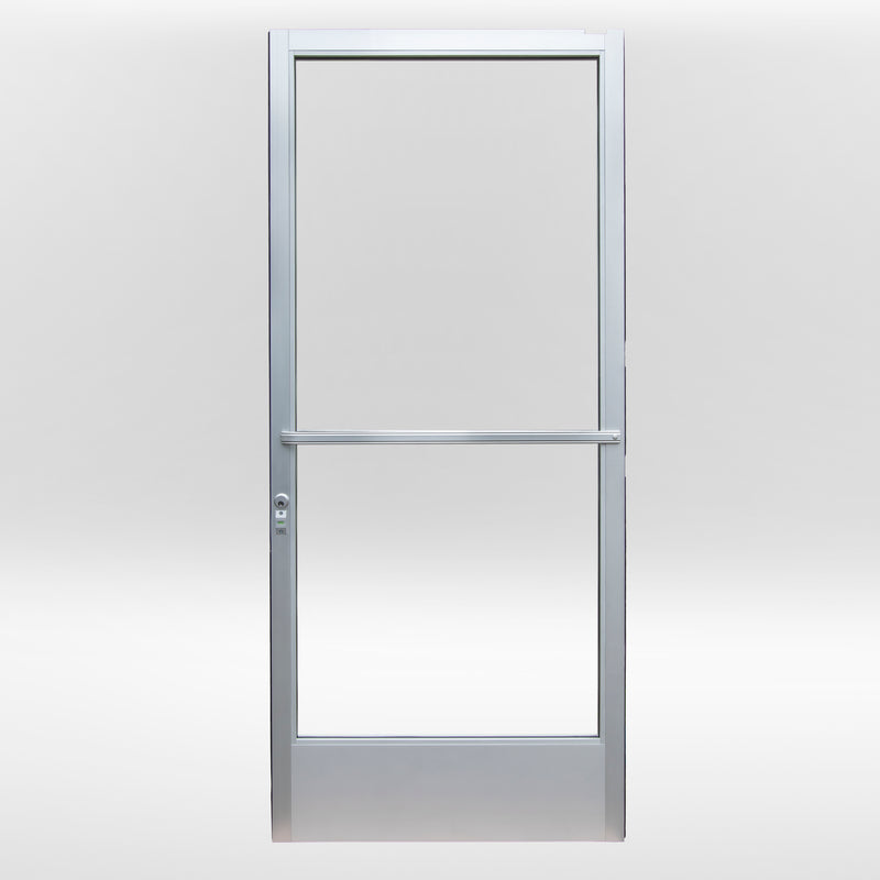 Commercial Graded Storefront Aluminum Door – Glass Door | Colors: Black / Clear Anodized  |