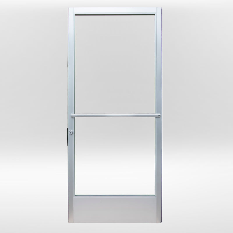 Commercial Graded Storefront Aluminum Door – Glass Door | Colors: Black / Clear Anodized  |