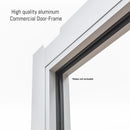 Commercial Graded Storefront Aluminum Door – Glass Door | Colors: Black / Clear Anodized  |