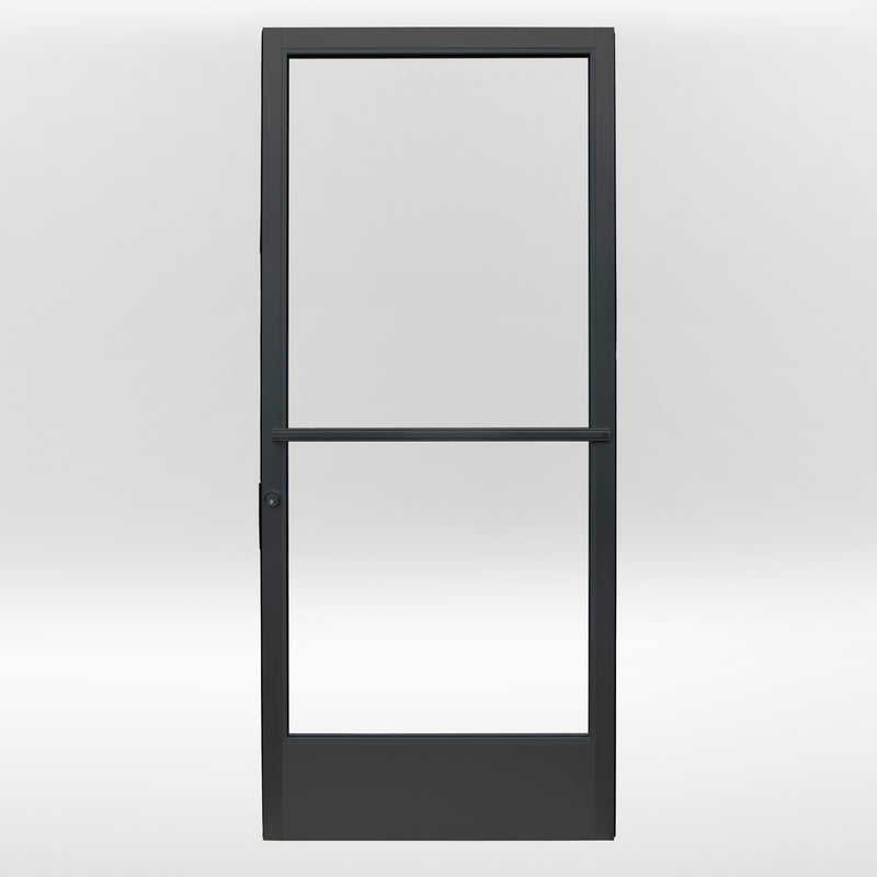 Commercial Graded Storefront Aluminum Door – Glass Door | Colors: Black / Clear Anodized  |