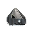 Black Aluminum T-Astragal for Double Doors