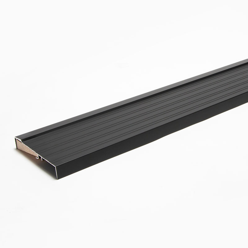 Inswing Threshold with Exterior Long Cover Aluminum Sill with Wood Insert - | Colors: Black  |  Sizes: 36", 48", 72" |